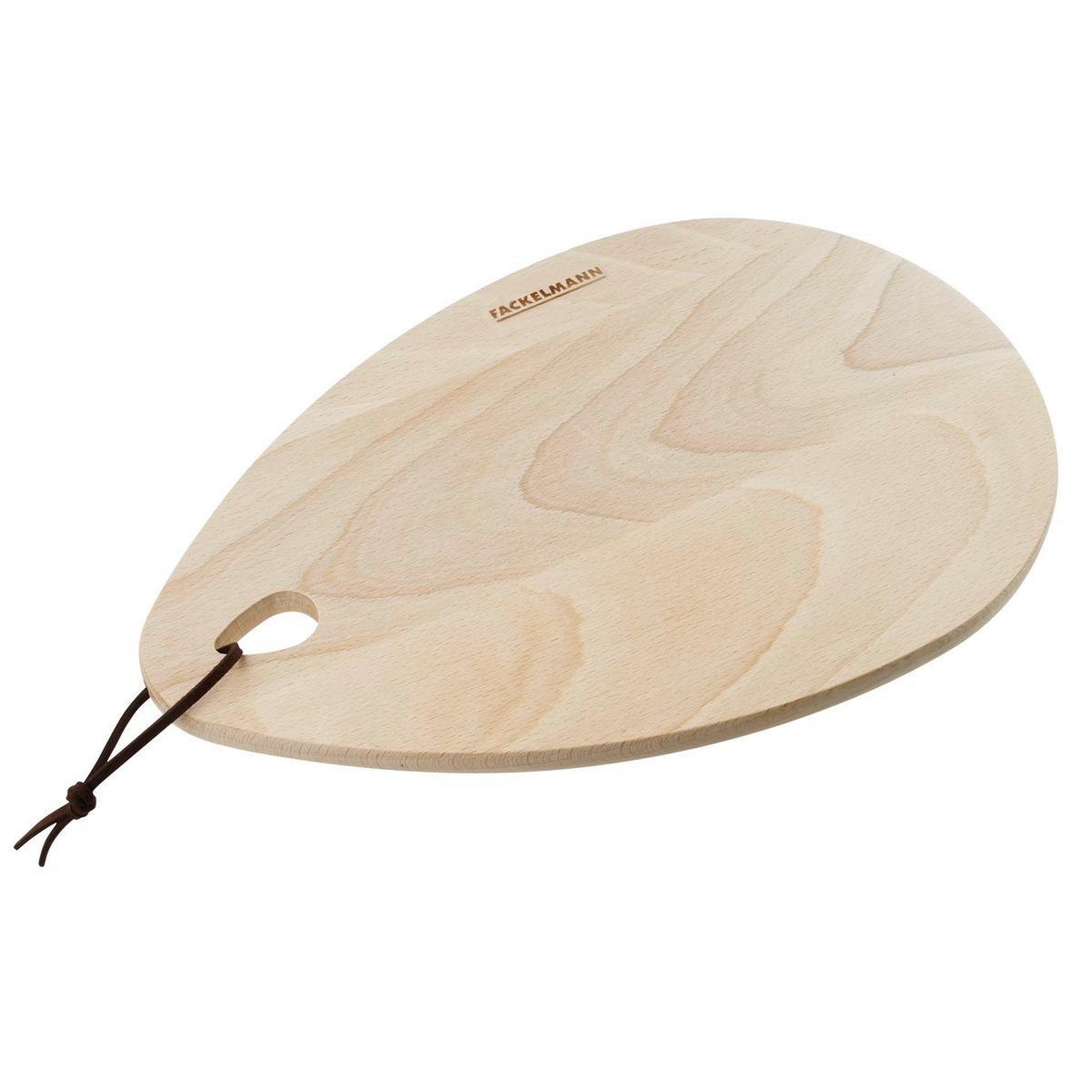 Fackelmann Planche à découper ovale en bois FSC 19 x 28 cm Fackelmann Nature