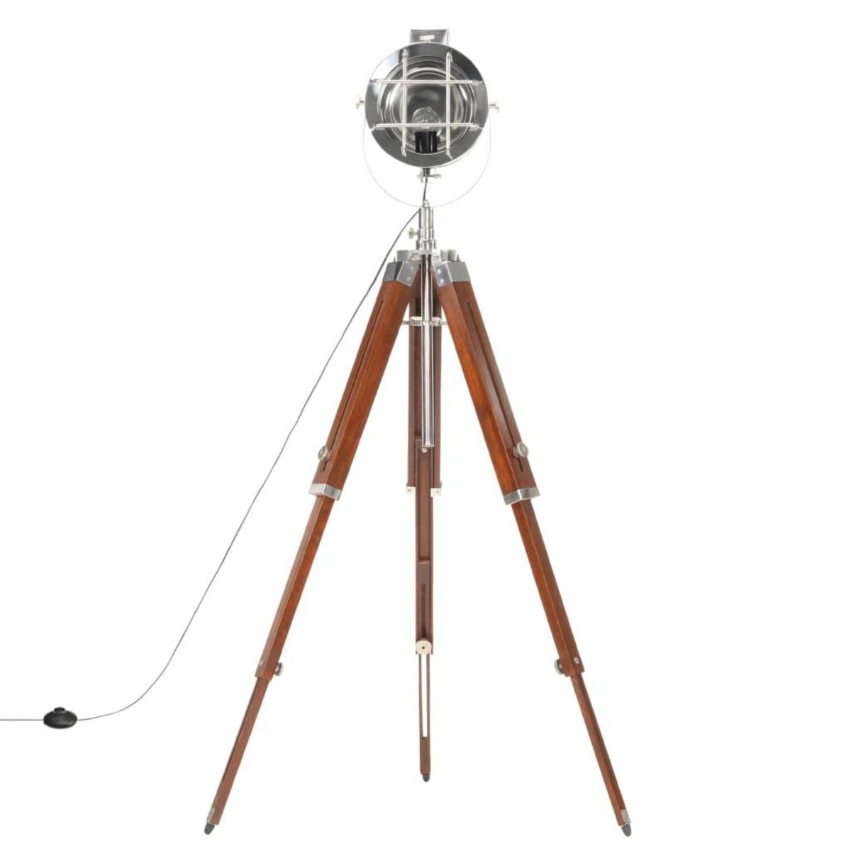 VIDAXL Lampadaire a trepied bois de manguier massif 165 cm