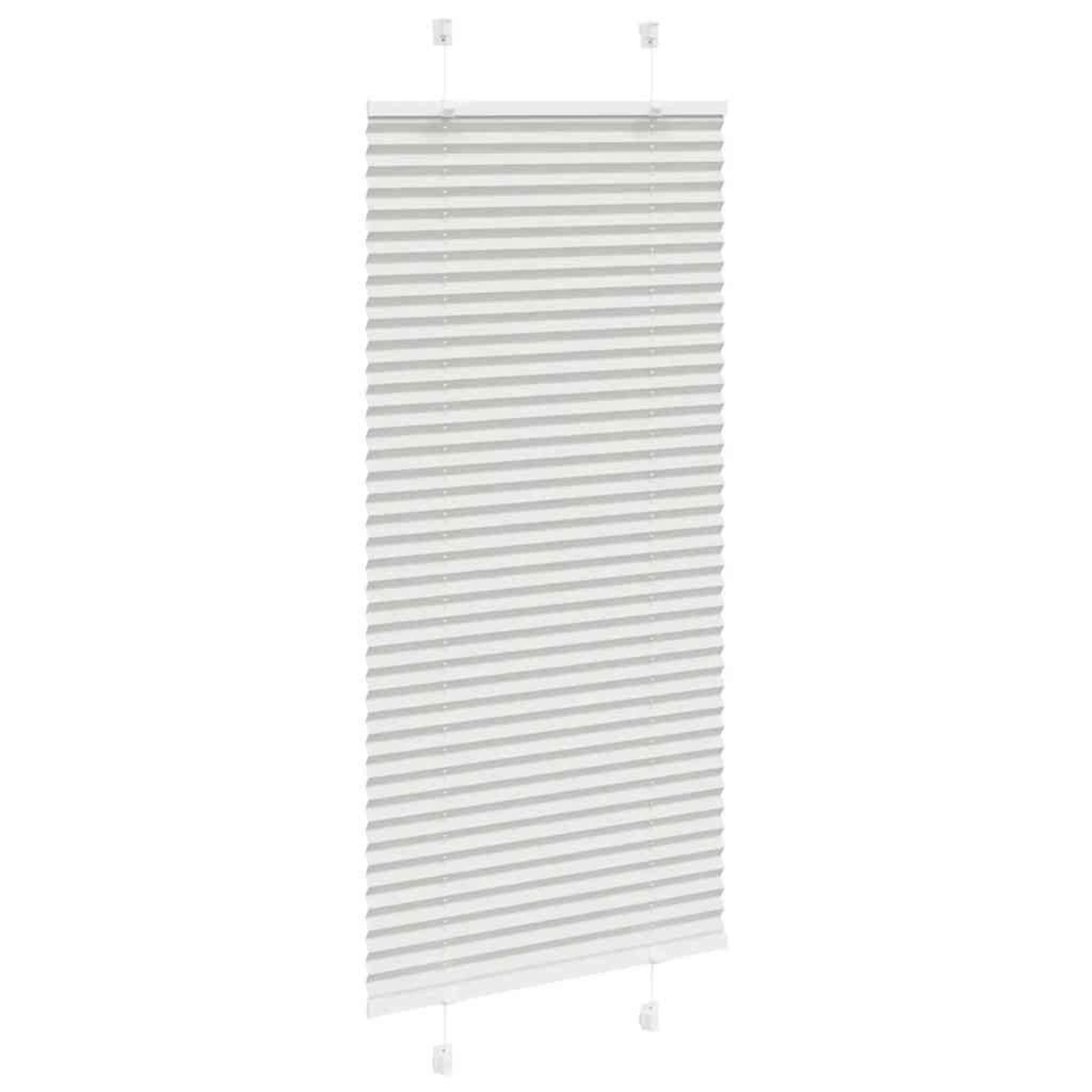 Voir la diapositive 3 : VIDAXL Store plisse gris clair 55x100 cm largeur du tissu 54,4 cm