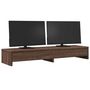 Voir la diapositive 3 : VIDAXL Support de moniteur avec tiroirs chêne marron bois d ingénierie