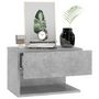 Voir la diapositive 4 : VIDAXL Table de chevet murale Gris béton