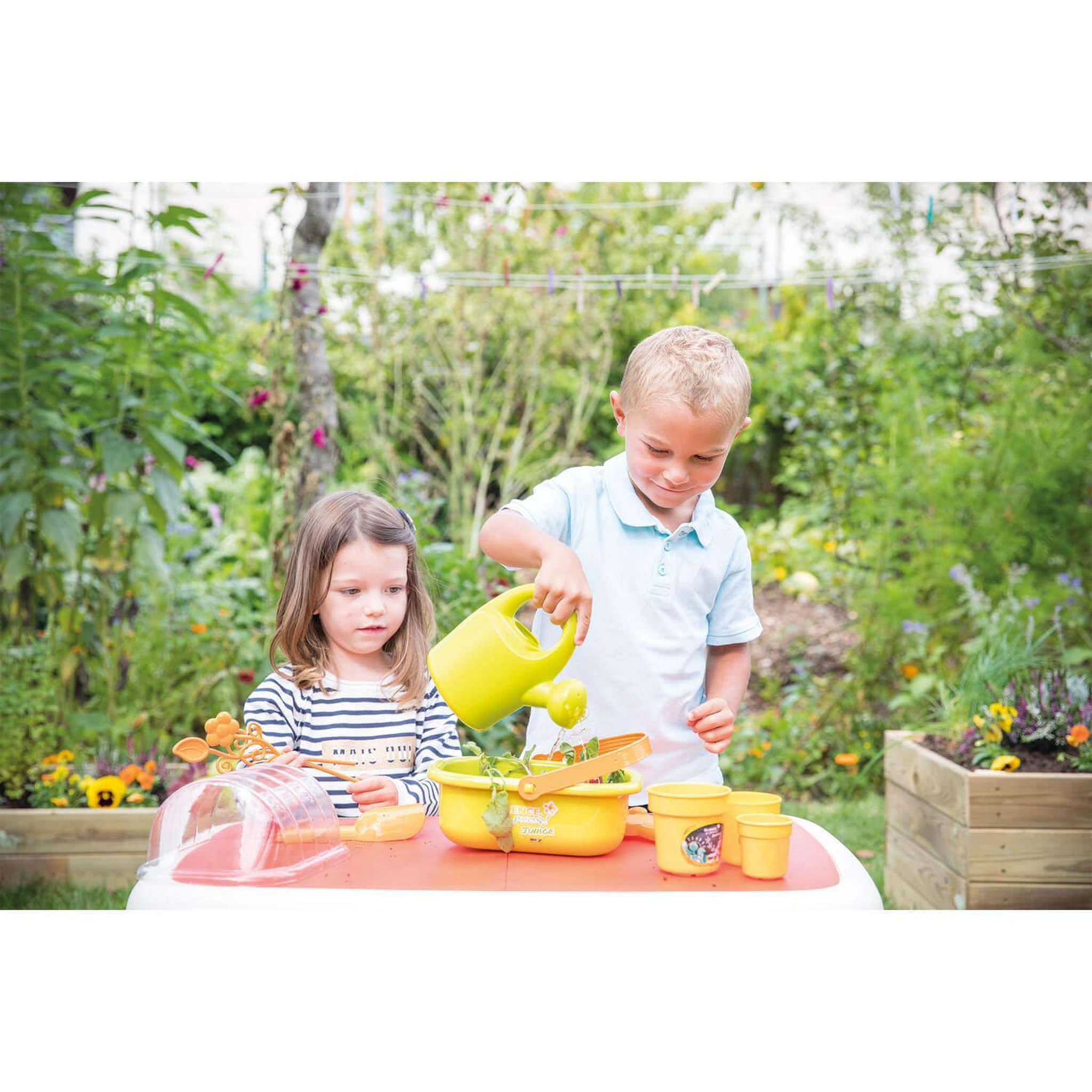 Voir la diapositive 5 : SMOBY Mini Serre Smoby verte pour jardinage enfant