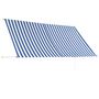 Voir la diapositive 4 : VIDAXL Auvent retractable 300x150 cm Bleu et blanc