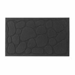 Paris Prix Tapis d'Entrée à Motifs  Graphite  45x75cm Noir