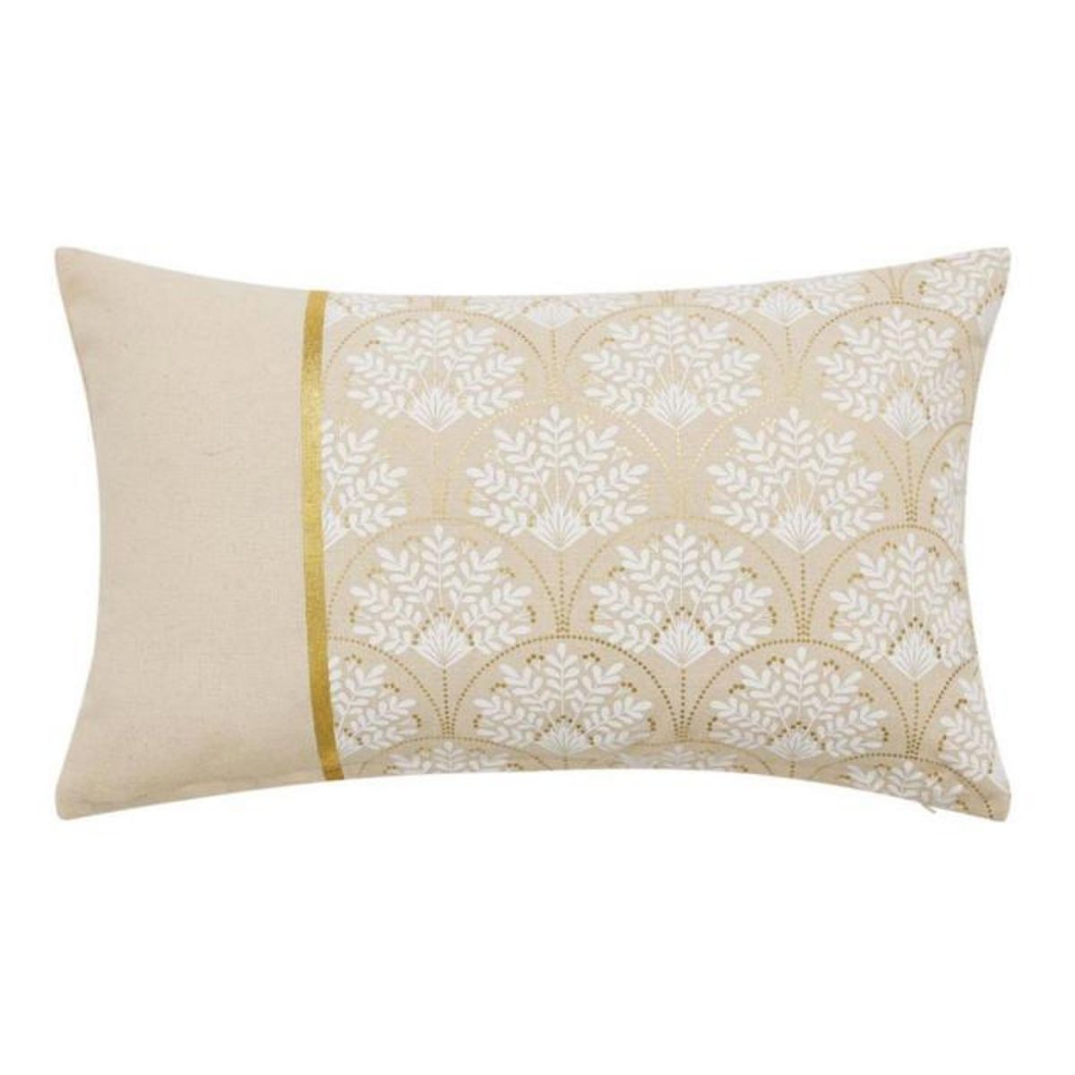 Paris Prix Coussin Déco Imprimé  Majestia  30x50cm Beige