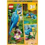 Voir la diapositive 9 : LEGO Creator  31136 - Le perroquet exotique, Jouet de Construction, Figurines Animaux de la Jungle, avec Grenouille et Poisson