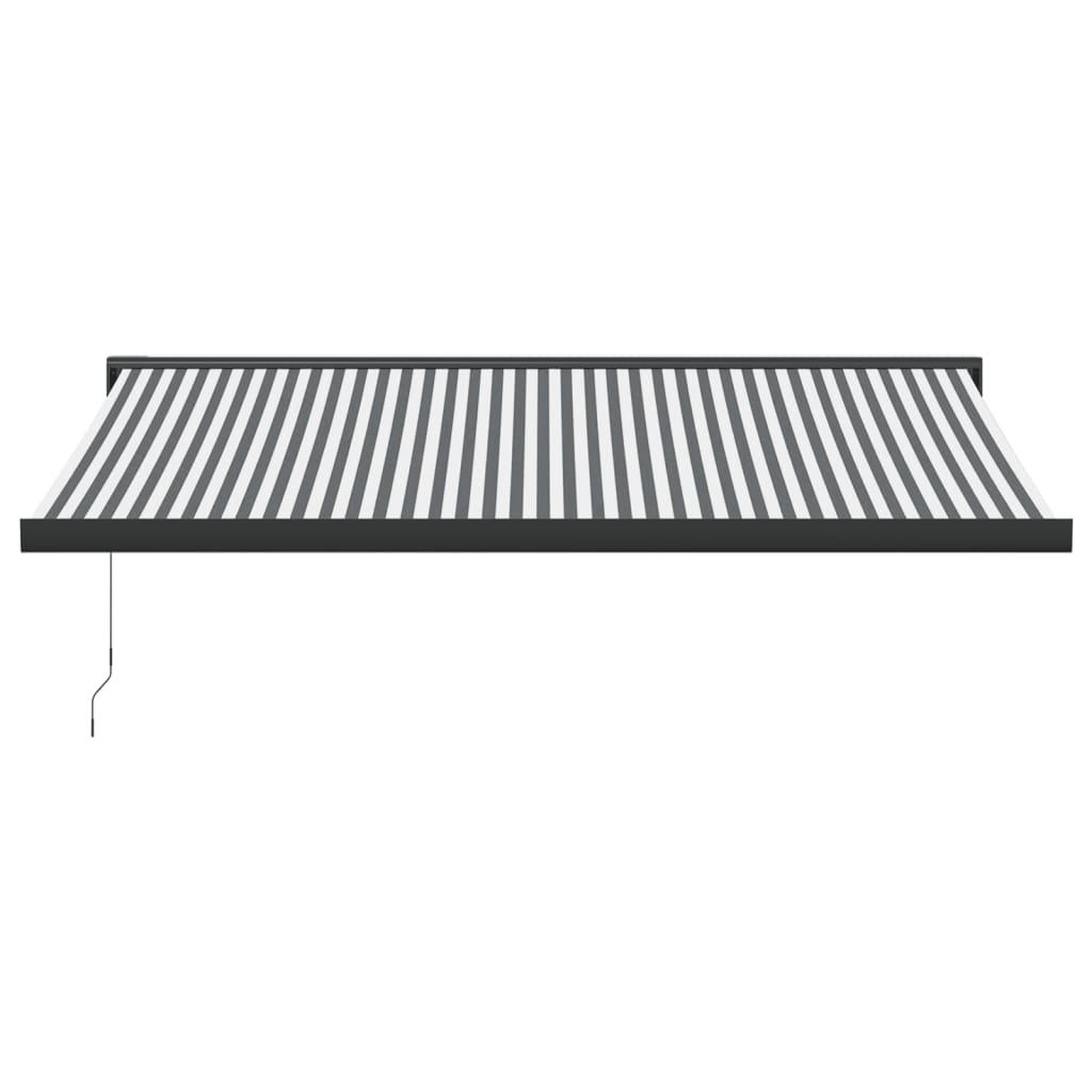 Voir la diapositive 3 : VIDAXL Auvent retractable anthracite et blanc 4x3 m tissu et aluminium