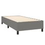 Voir la diapositive 4 : VIDAXL Sommier a lattes de lit avec matelas Gris fonce 80x200 cm Tissu
