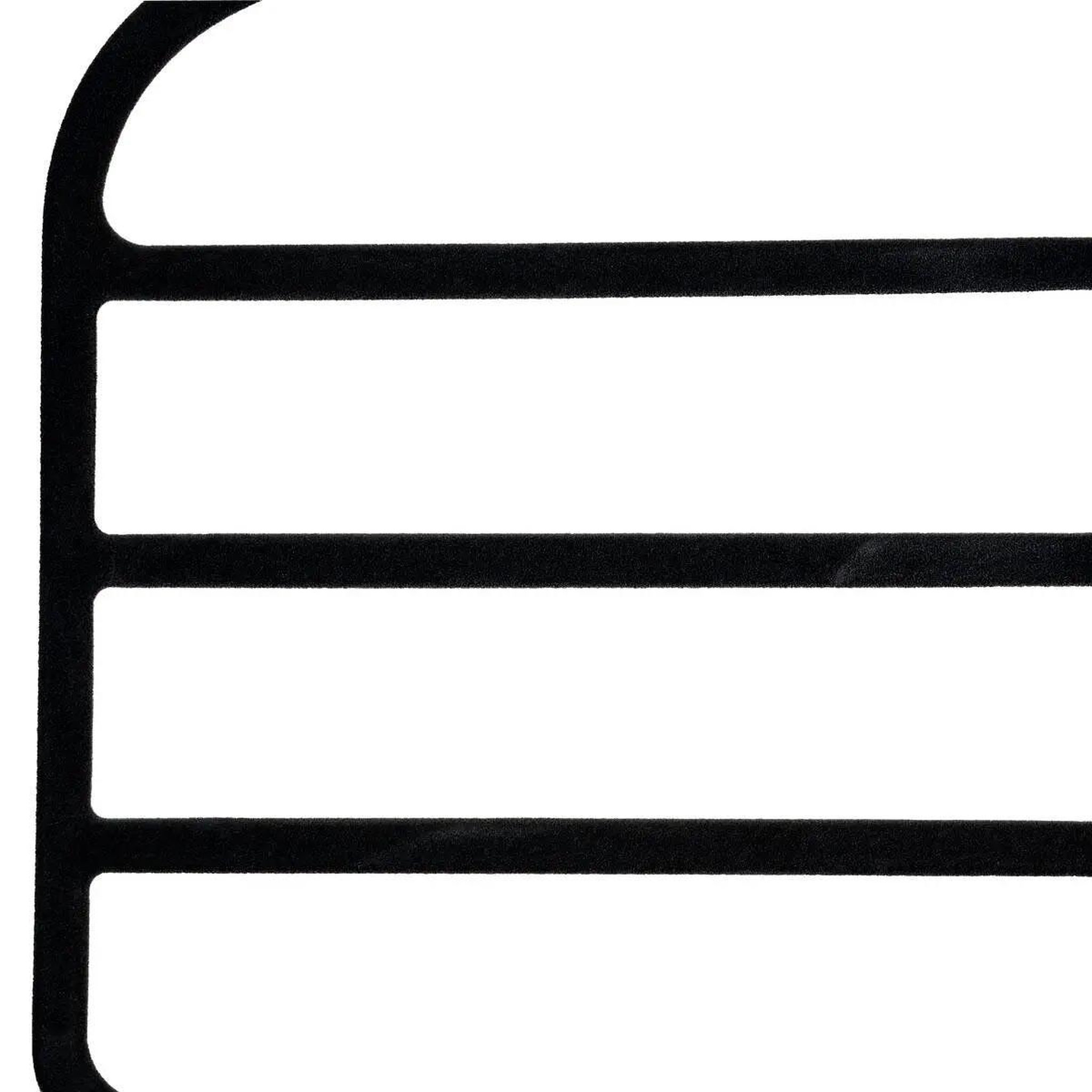 Voir la diapositive 2 : FIVE Lot de 2 cintres feutrine  4 pantalons  45cm noir