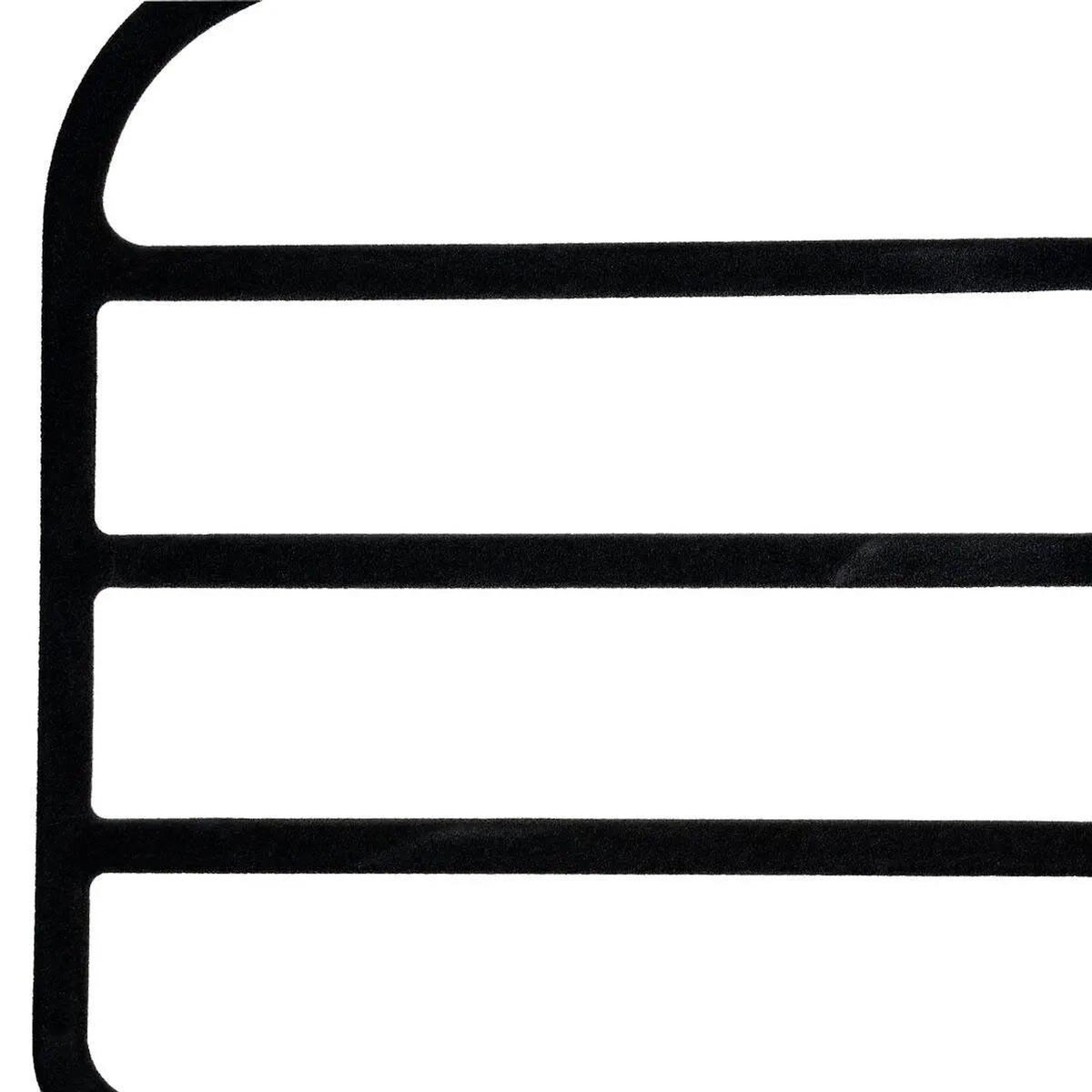 FIVE Lot de 2 Cintres Feutrine  4 Pantalons  45cm Noir