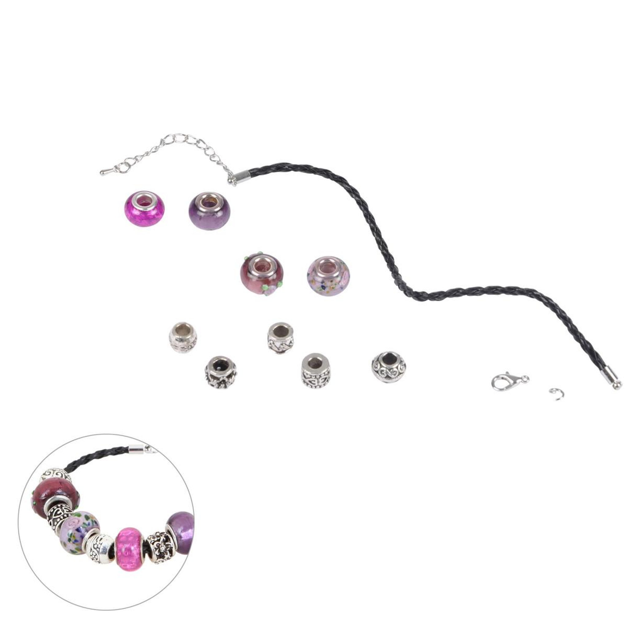 HOMEA Kit Bracelet Mode  Charms  9cm Mauve