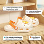 Voir la diapositive 3 : OZABI OZABI Pack 2 Paires Sabots Enfant EVA - Lanière Pivotante - Décoration Fantaisie