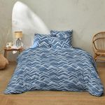 Home collection Parure De Couette 3 Pcs 240x220cm 100% Coton 57 Fils Come On