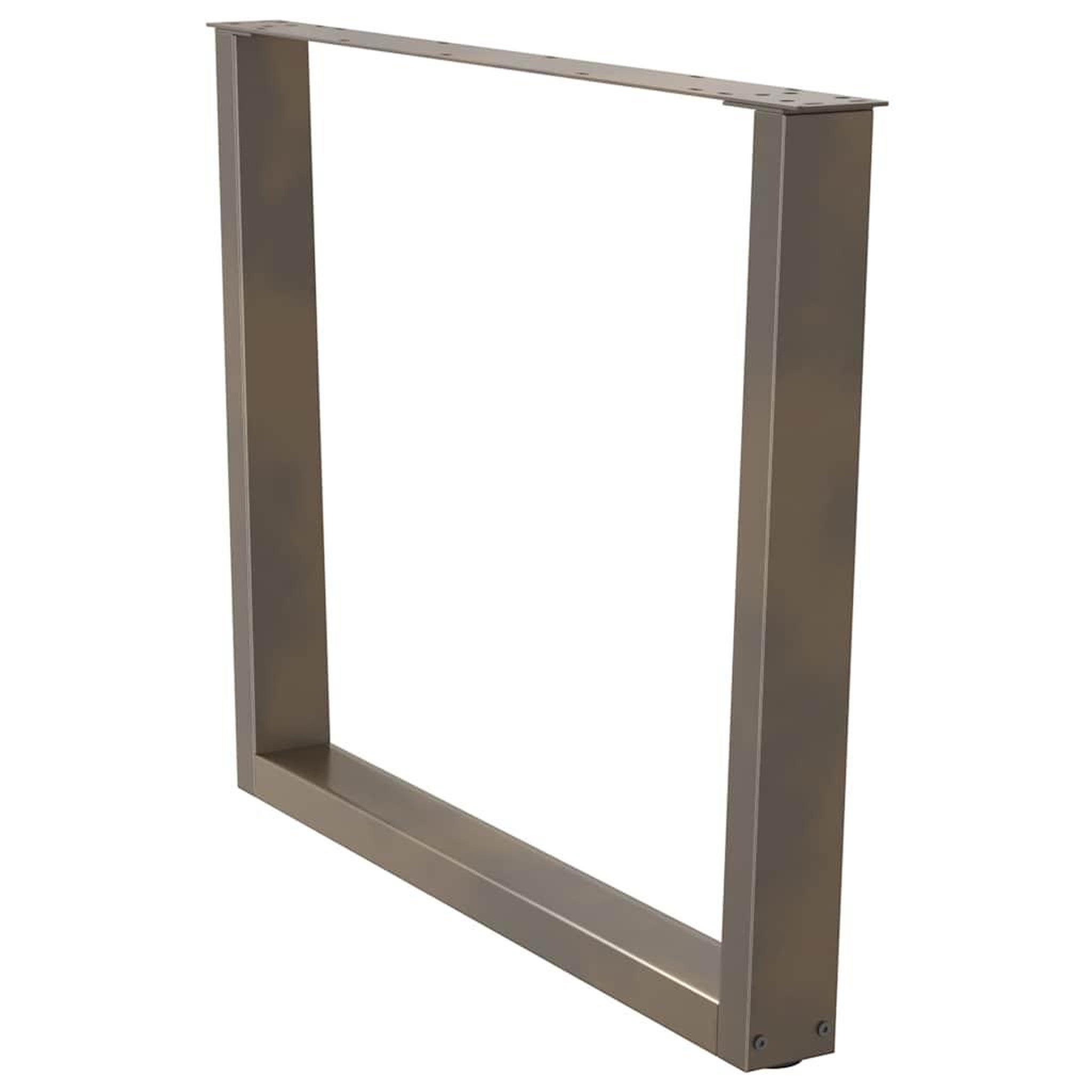 Voir la diapositive 4 : VIDAXL Pieds de table a manger forme de V 2 pcs 100x(72-73,3) cm acier