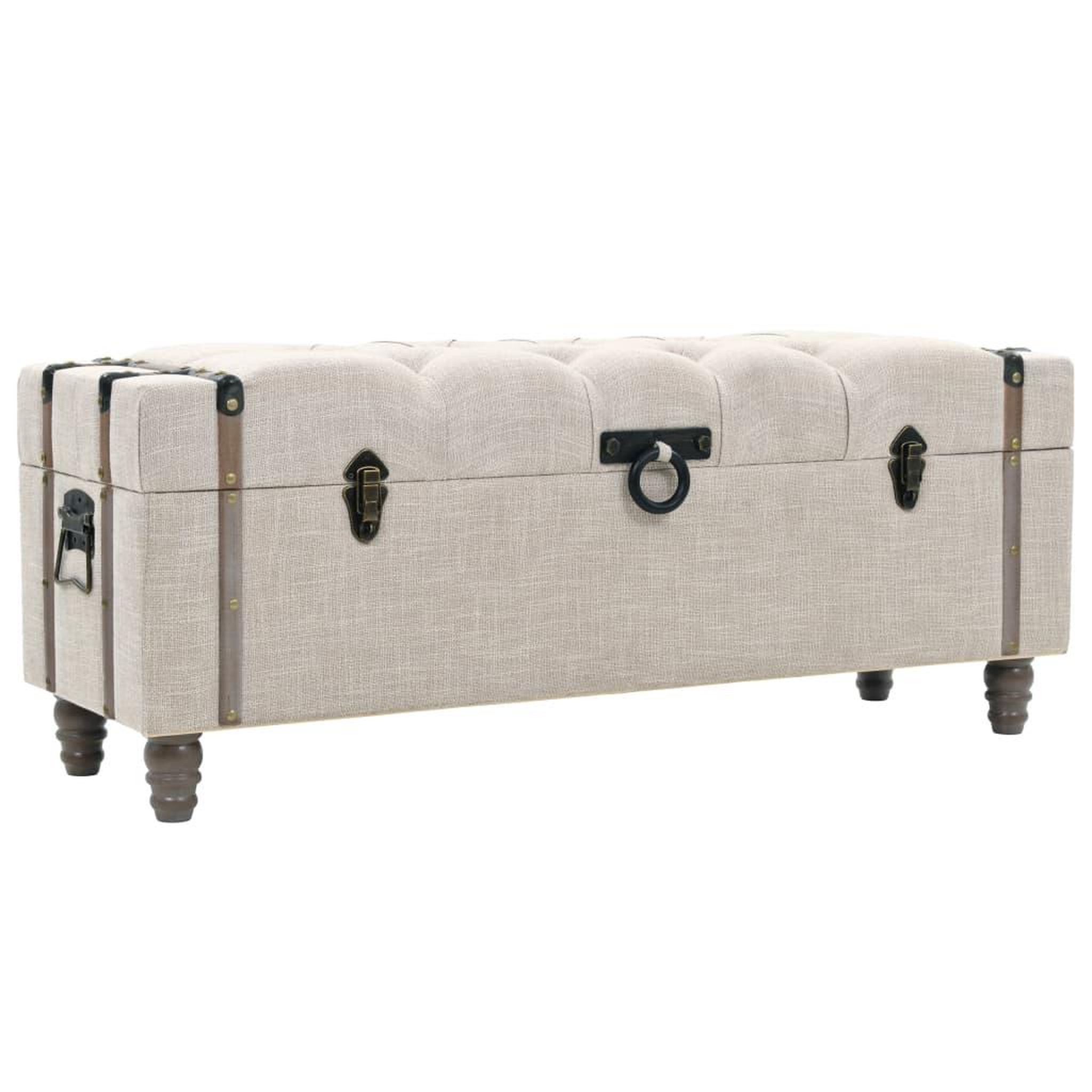 Voir la diapositive 2 : VIDAXL Ensemble de bancs de rangement 3 pcs bois massif et acier