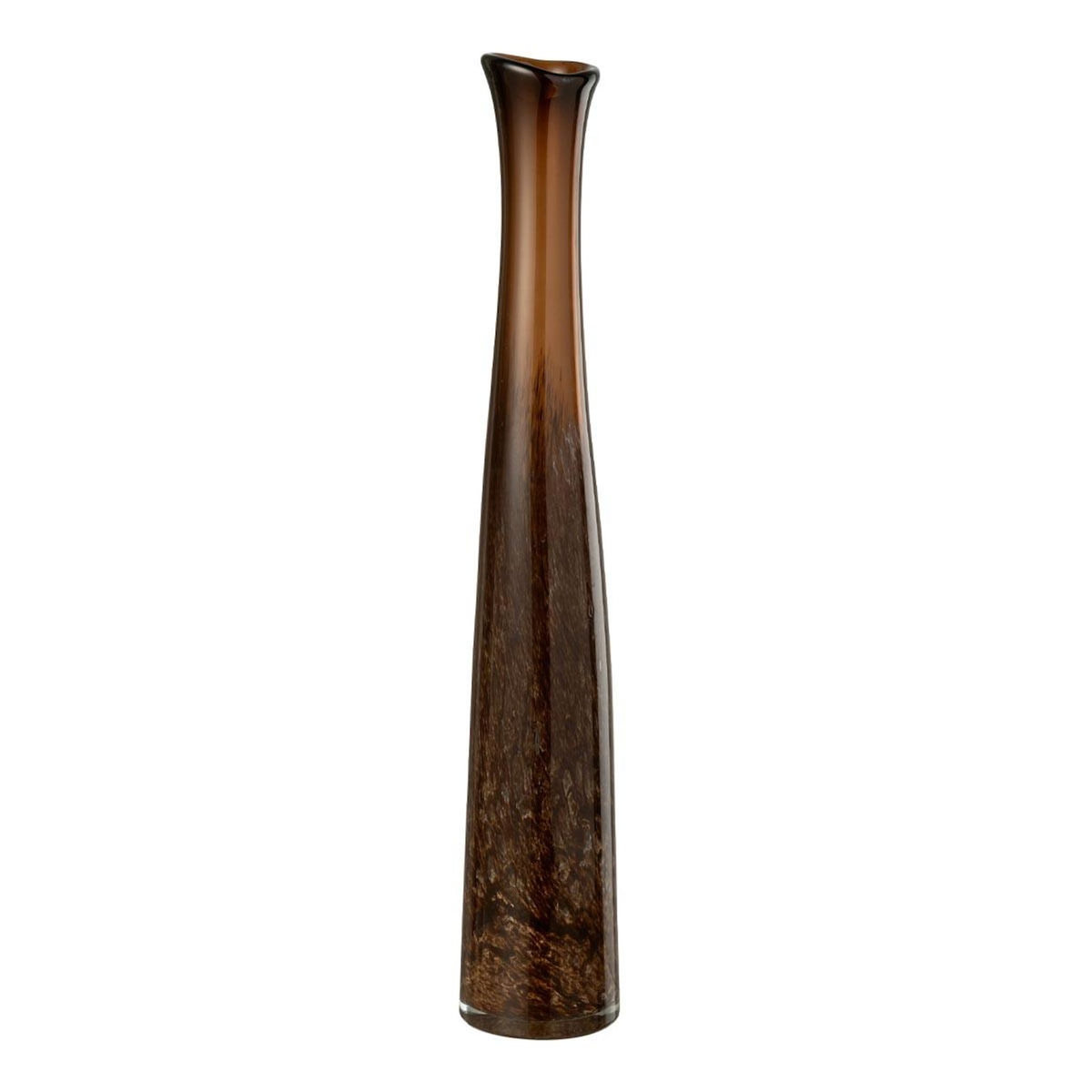 Paris Prix Vase Cylindrique en Verre  Lester  54cm Marron Foncé