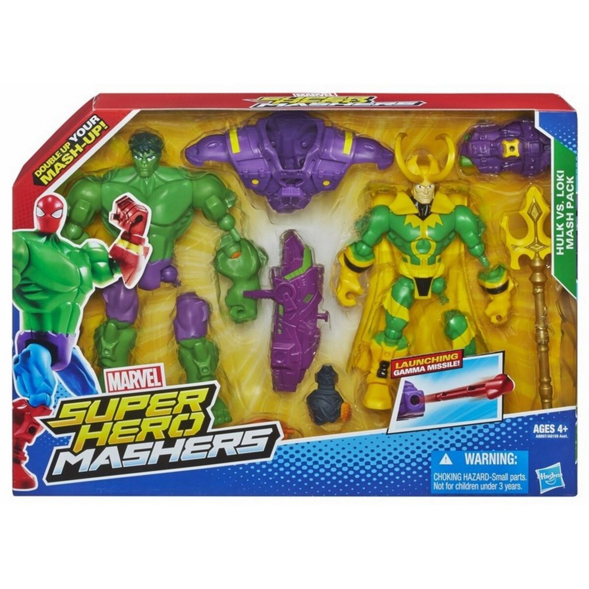HASBRO Coffret combat Hero Mashers - Hulk vs Loki
