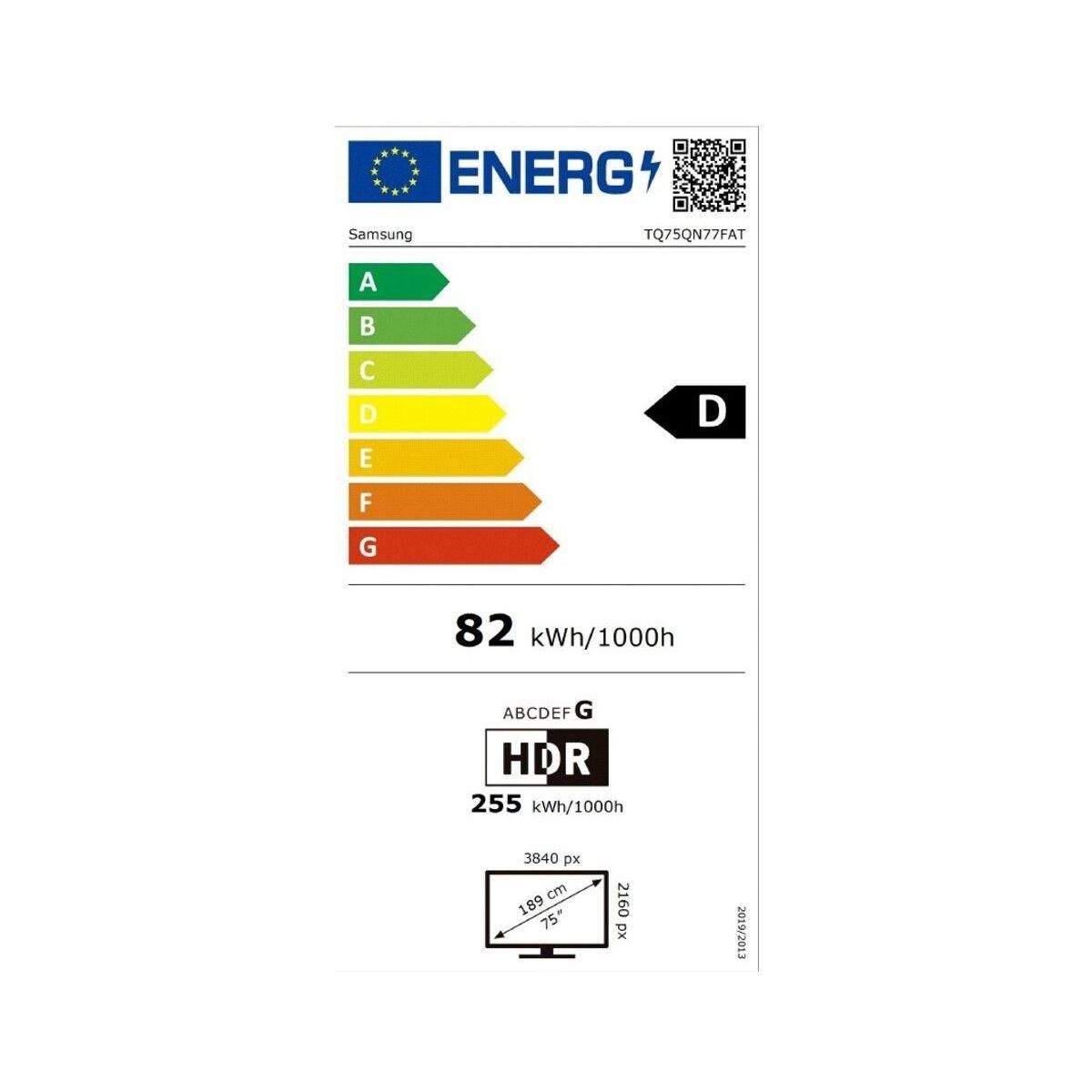 Samsung TV Mini Led NeoQLED TQ75QN77F 2025-75 pouces 189cm