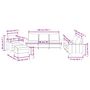 Voir la diapositive 6 : VIDAXL Ensemble de canapes 4 pcs avec coussins Gris Similicuir