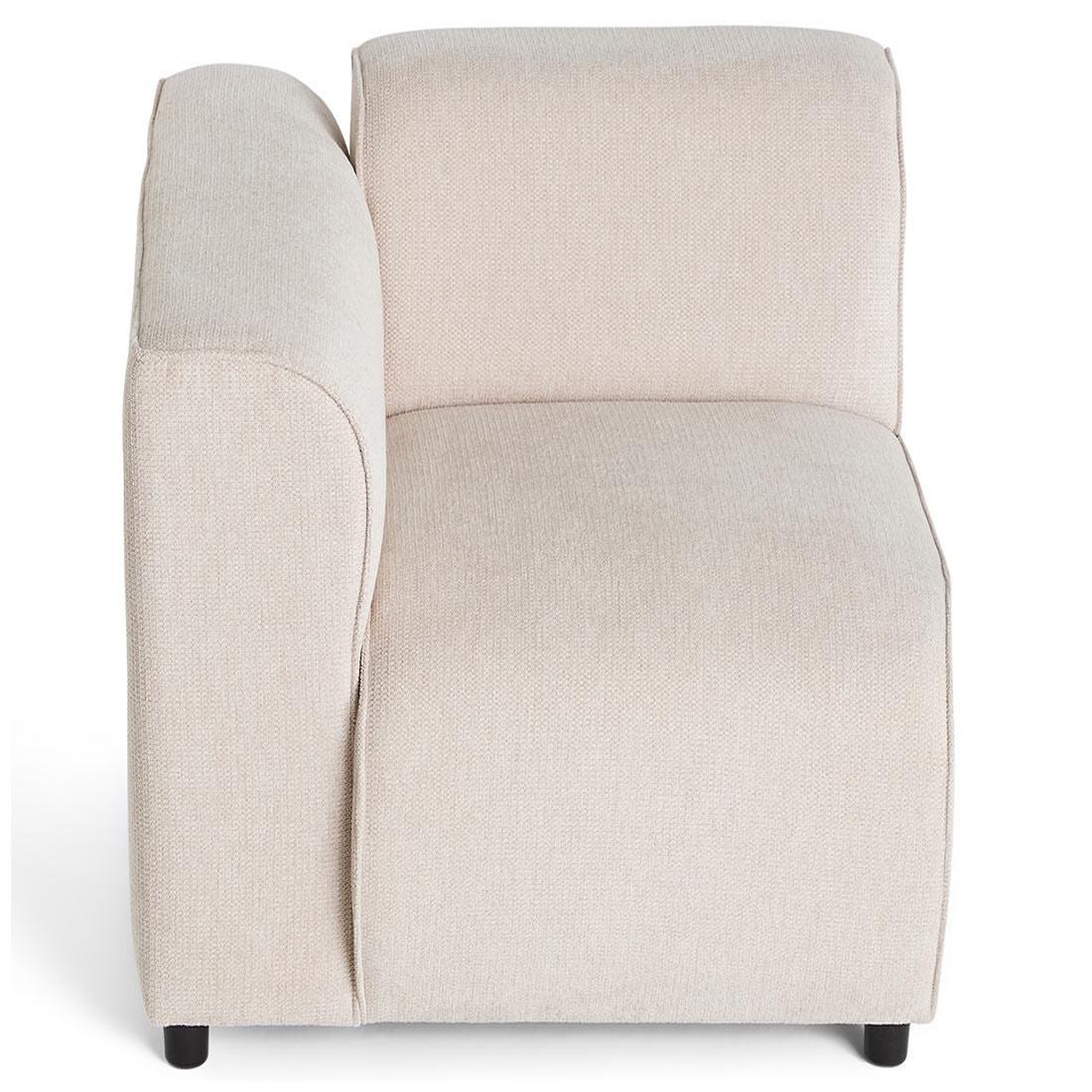 Voir la diapositive 3 : LISA DESIGN Suaro - module d'assise d'angle gauche en tissu texturé