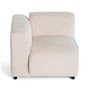 Voir la diapositive 3 : LISA DESIGN Suaro - module d'assise d'angle gauche en tissu texturé