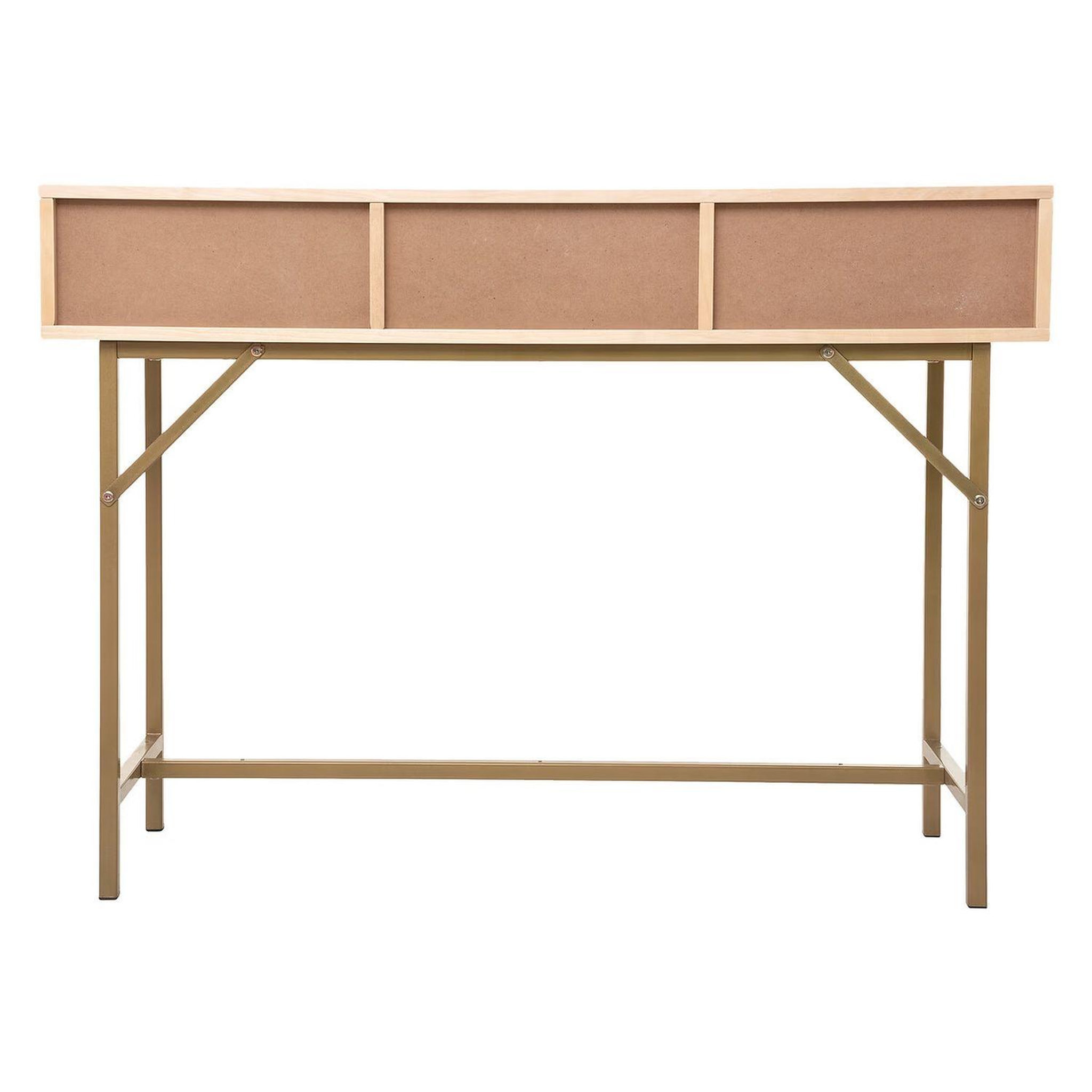 Voir la diapositive 5 : ATMOSPHERA Console 3 tiroirs en cannage rayo - beige