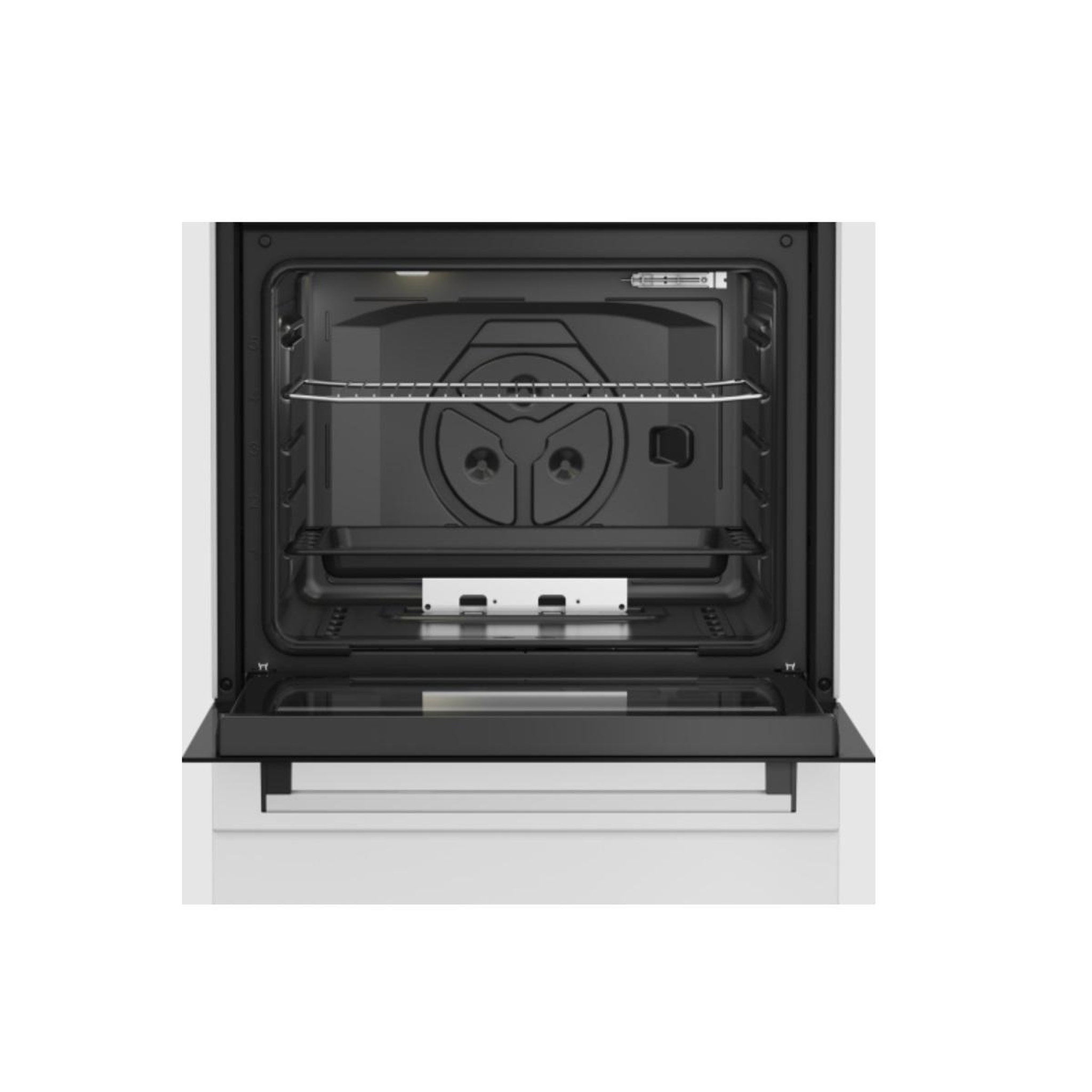 Voir la diapositive 3 : Beko Cuisinière gaz 64l 4 feux blanc - fbg62121wd