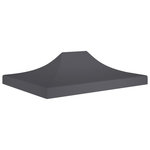VIDAXL Toit de tente de reception 4x3 m Anthracite 270 g/m^2