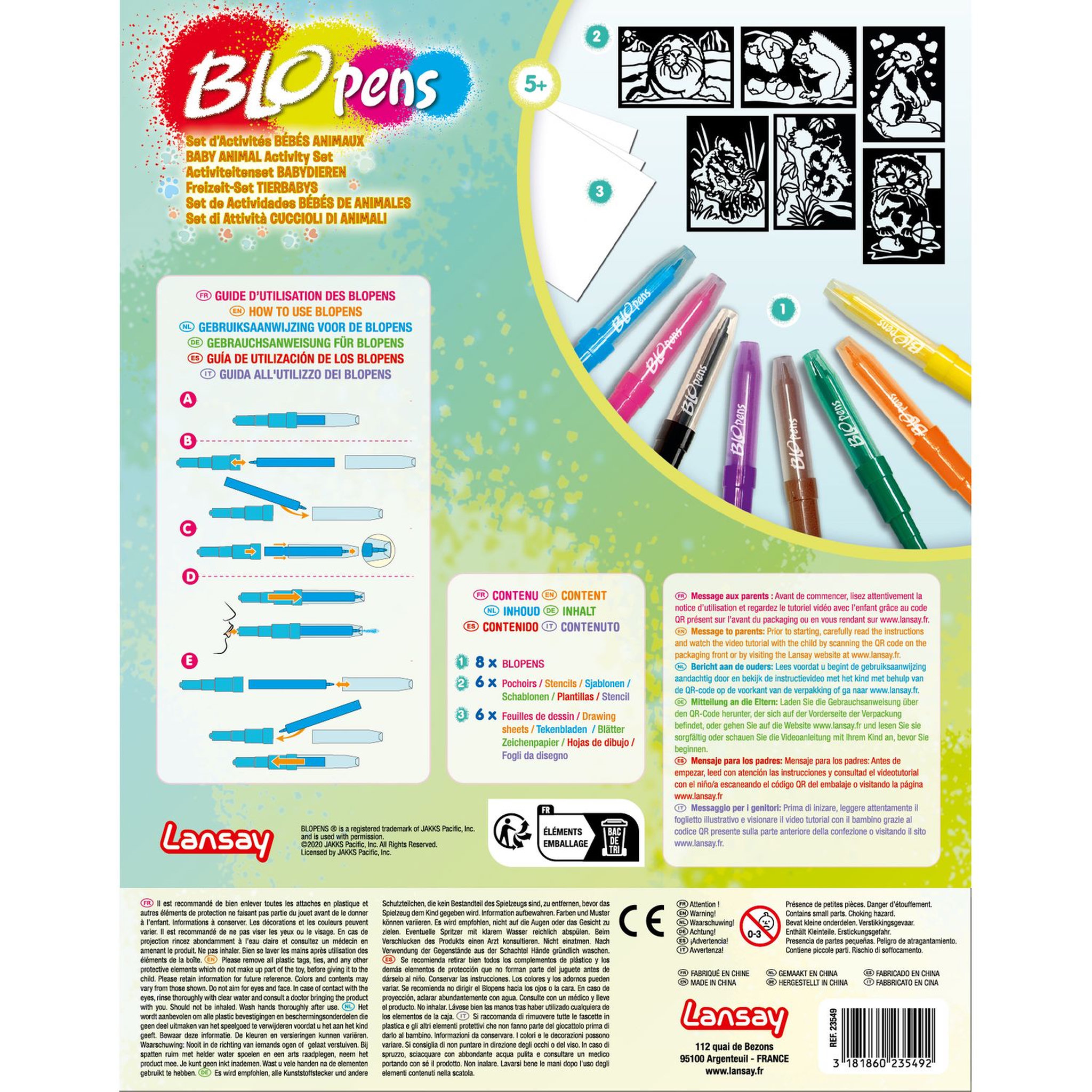 Voir la diapositive 4 : LANSAY Blopens Set d'Activités bébés animaux