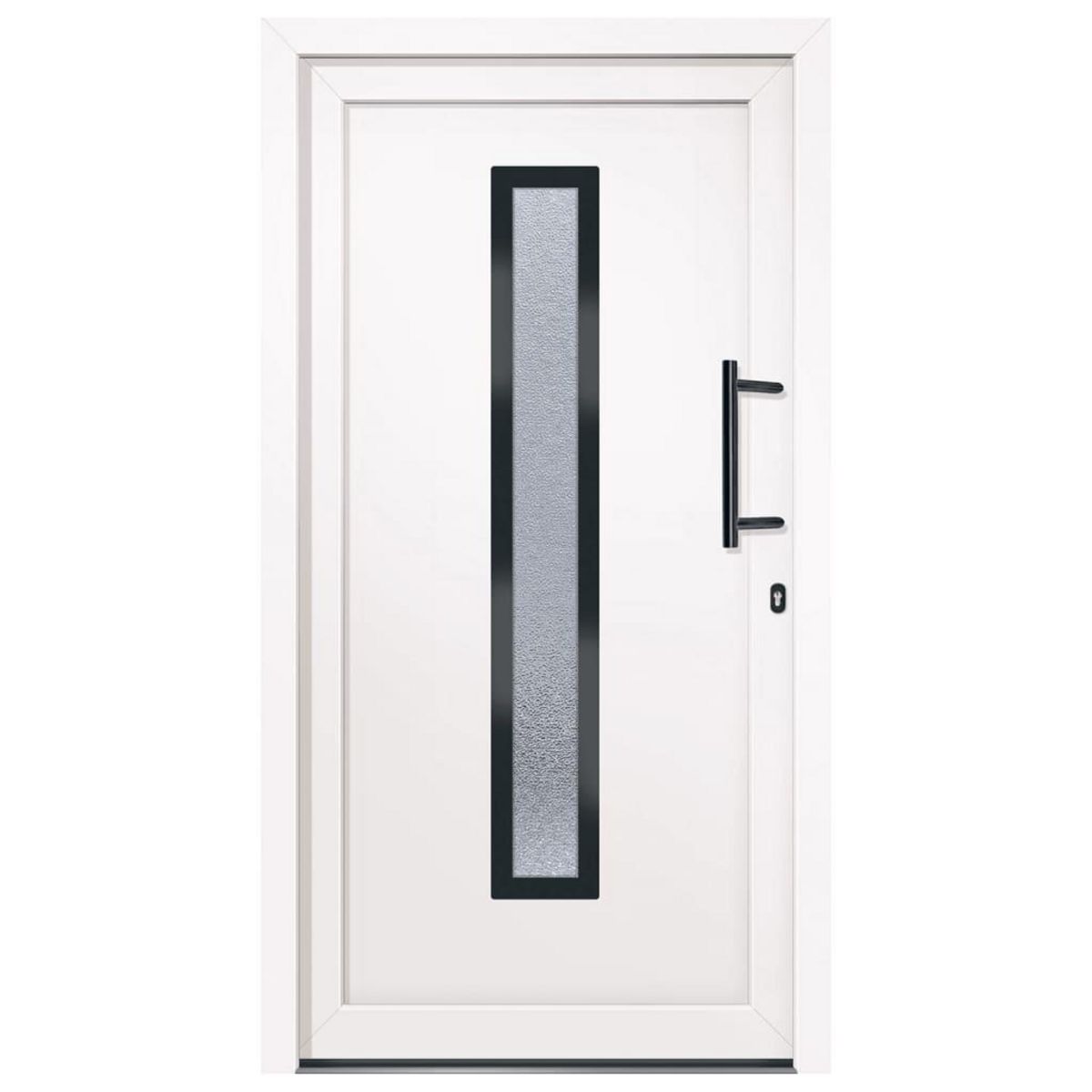 VIDAXL Porte d'entree Blanc 108x200 cm PVC