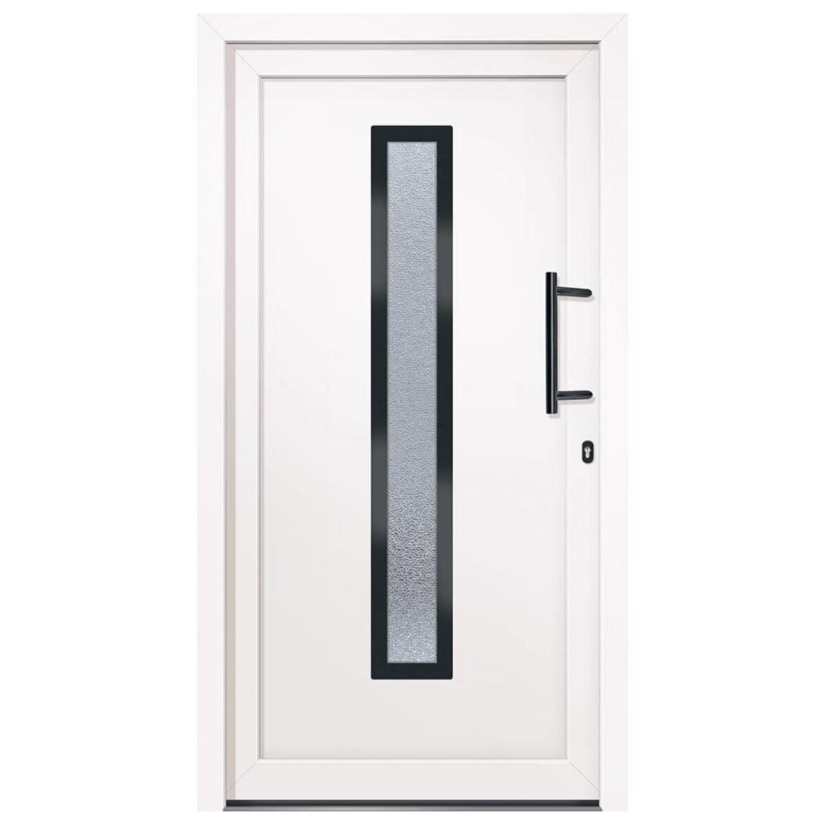 VIDAXL Porte d'entree Blanc 108x200 cm PVC