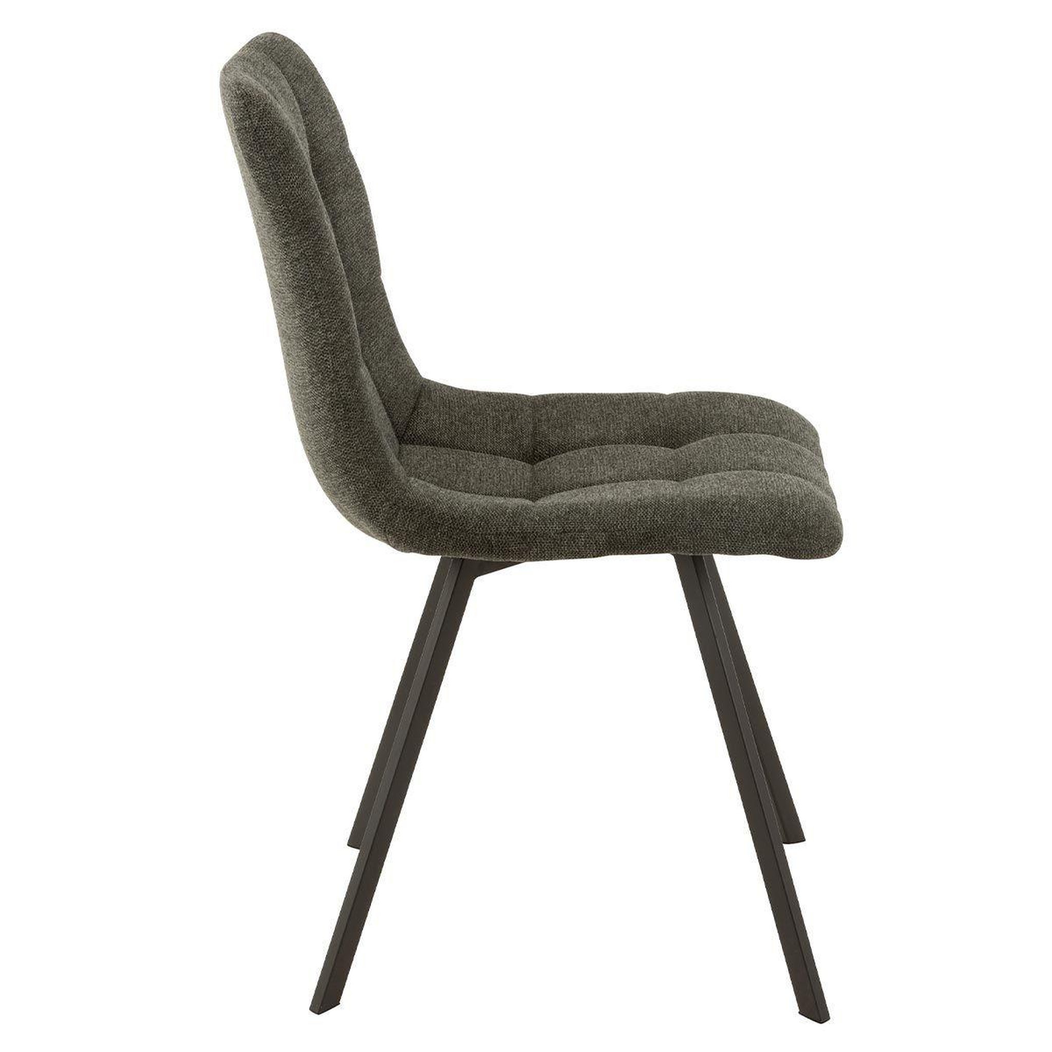 Voir la diapositive 3 : J-LINE Chaise design  babette  90cm gris foncé