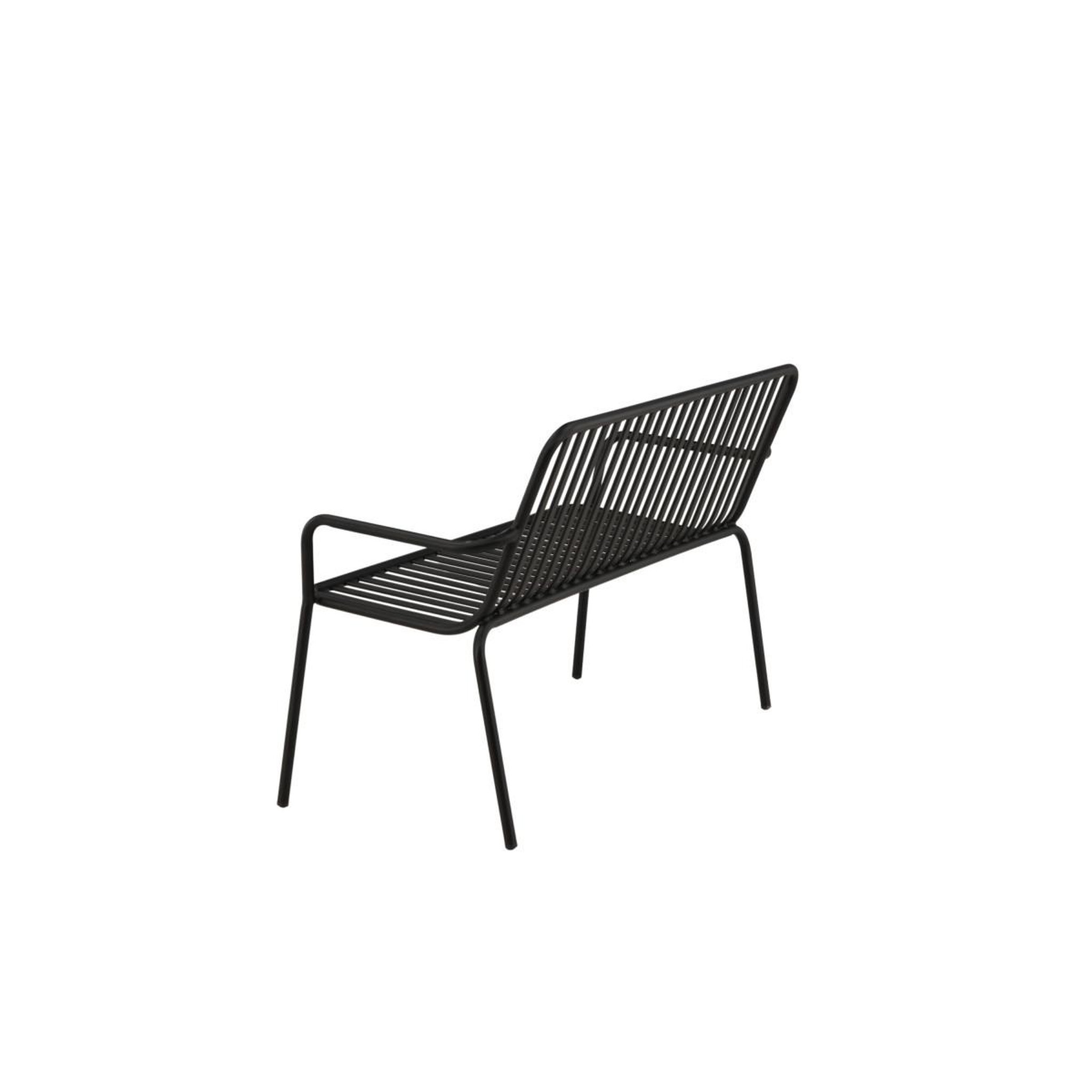 Voir la diapositive 5 : Paris Prix Banc de jardin en métal  peking  130cm noir