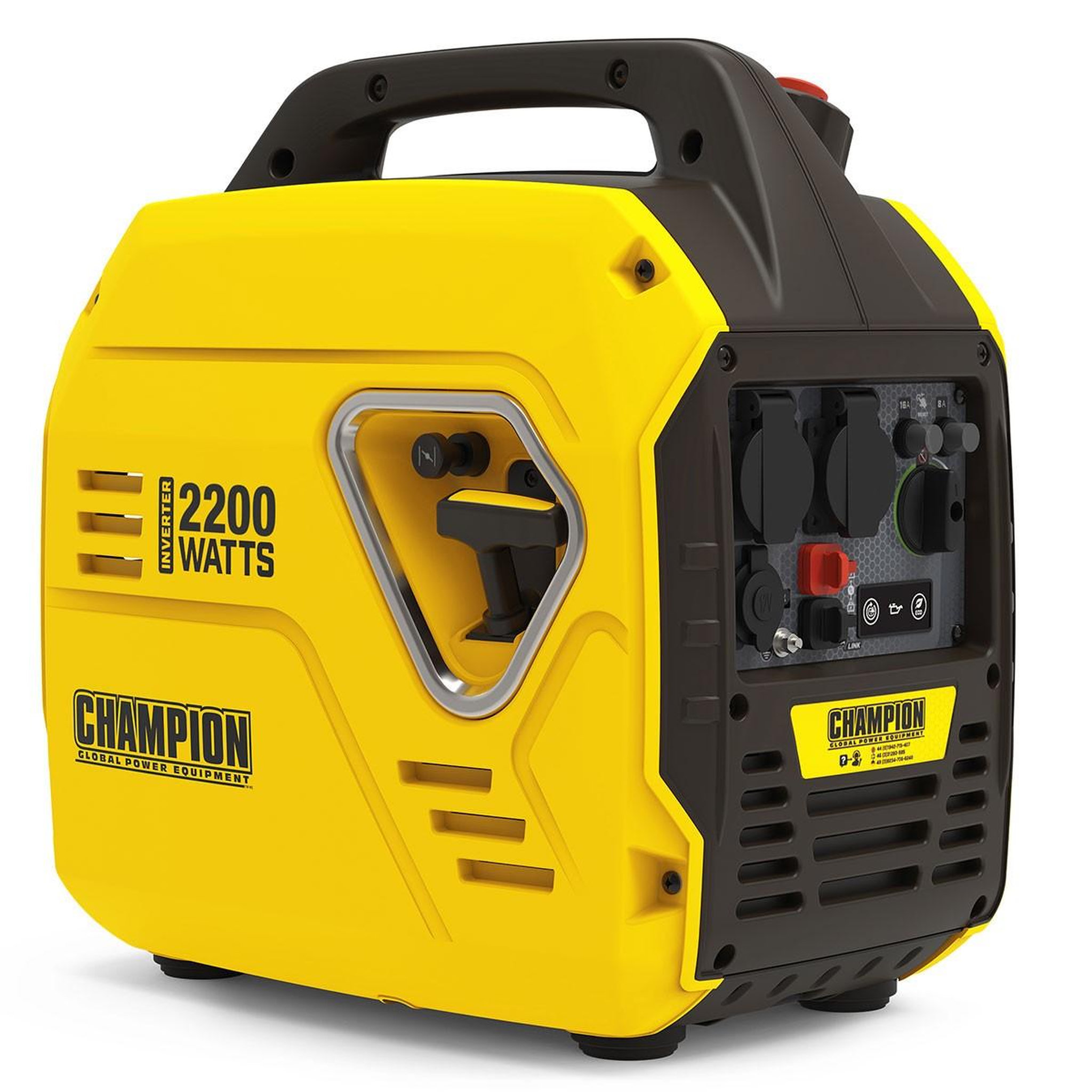 CHAMPION POWER Groupe electrogène silencieux 2200w inverter moteur 4t essence 79 cm3 champion protection avr autonomie + 10 heures generateur
