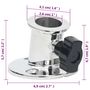 Voir la diapositive 6 : VIDAXL Base ronde de bimini pour tube de 26 mm 2 pcs inox