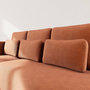 Voir la diapositive 4 : LISA DESIGN Mahina - canapé d'angle gauche 4 places convertible avec coffre en velours côtelé