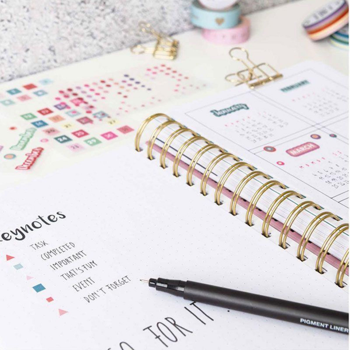 RICO DESIGN Feutre pigmenté noir 0,8 mm