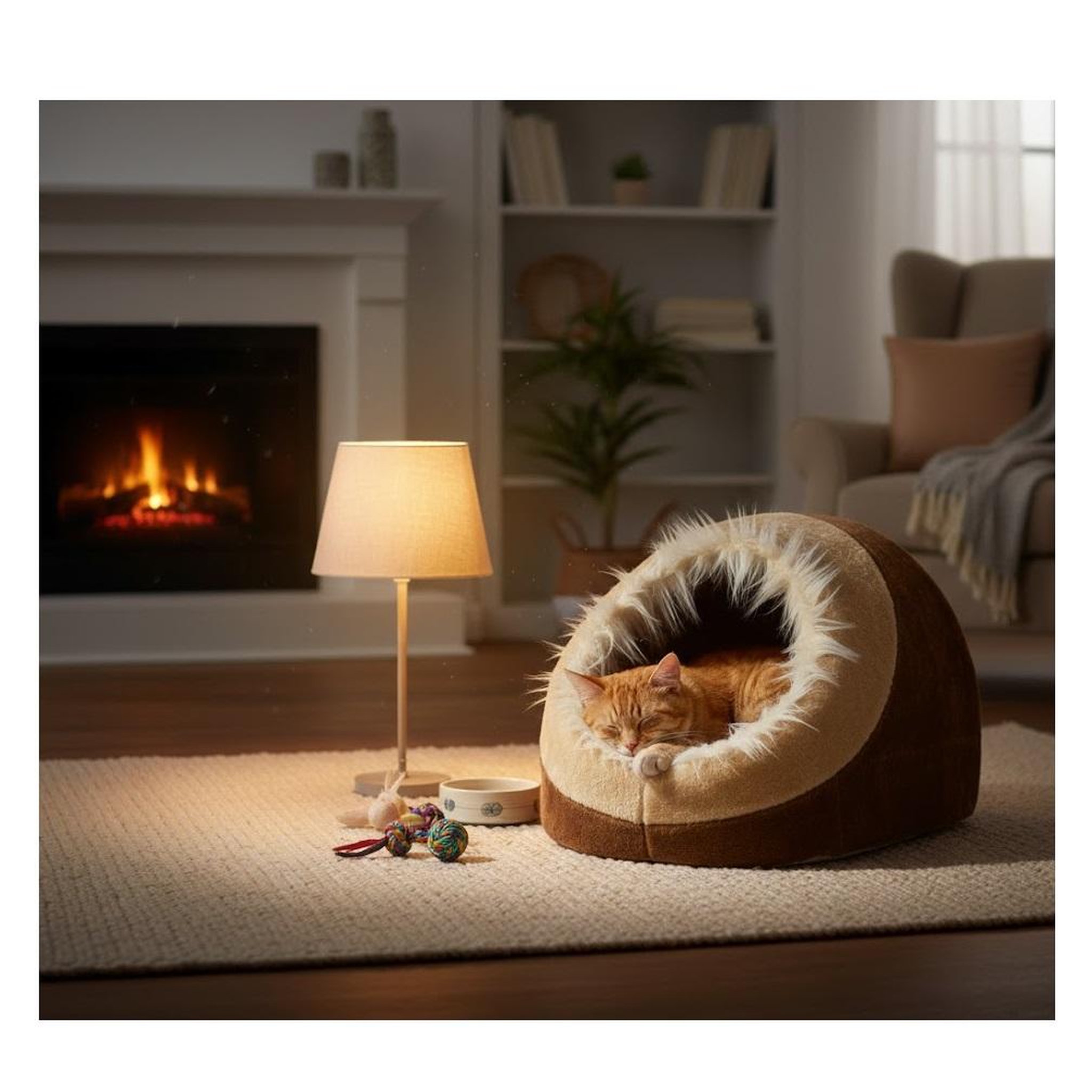 Voir la diapositive 3 : Eden Panier grotte pour chat pasha