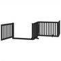 Voir la diapositive 4 : VIDAXL Barriere pour chien porte pliable 6 panneaux noir bois peuplier