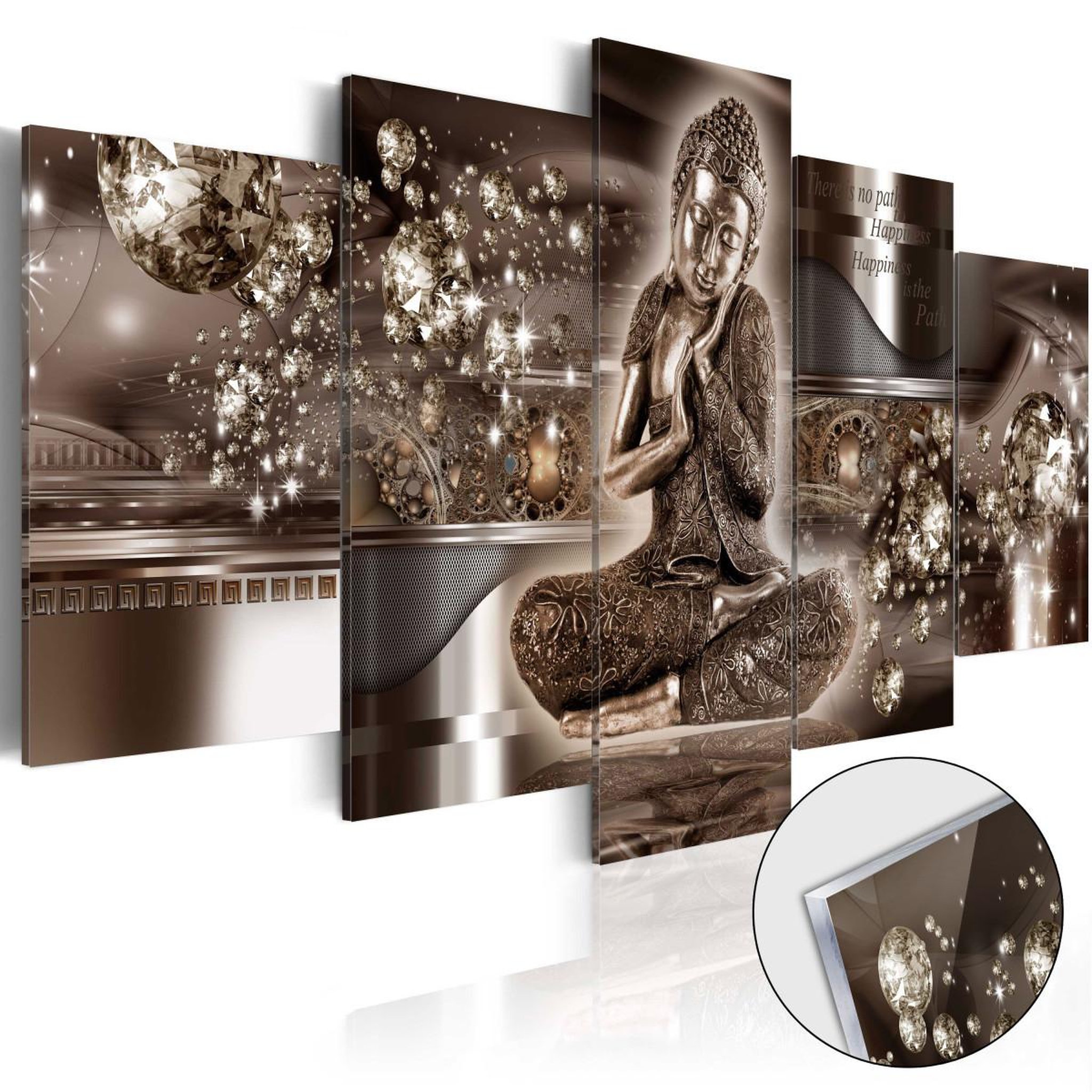 Paris Prix Tableau sur verre acrylique  inner harmony. Coloris disponibles : Multicolore