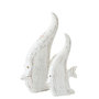 Voir la diapositive 2 : Paris Prix Statuette Déco en Bois  Poisson Antique  38cm Blanc