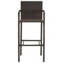 Voir la diapositive 4 : VIDAXL Ensemble de bar de jardin 3 pcs Marron