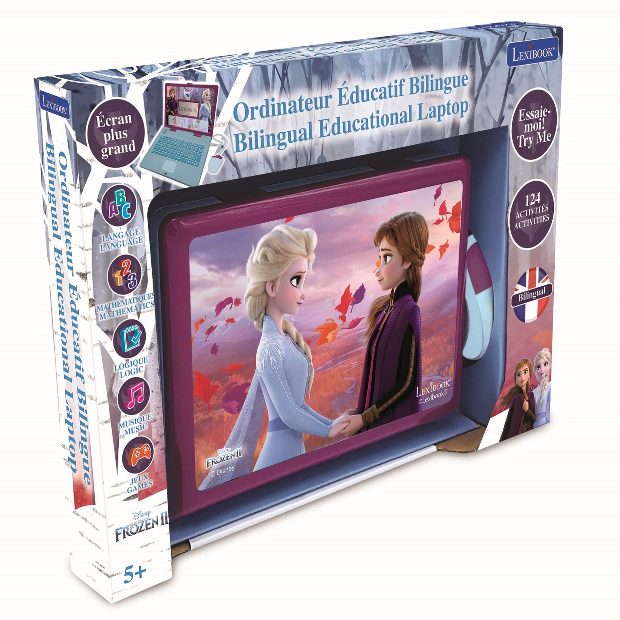 Voir la diapositive 2 : LEXIBOOK Ordinateur éducatif Reine des Neiges