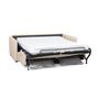 Voir la diapositive 7 : Canapé convertible 140 cm  système couchage express 3 places en tissu Gris clair ALICE 
