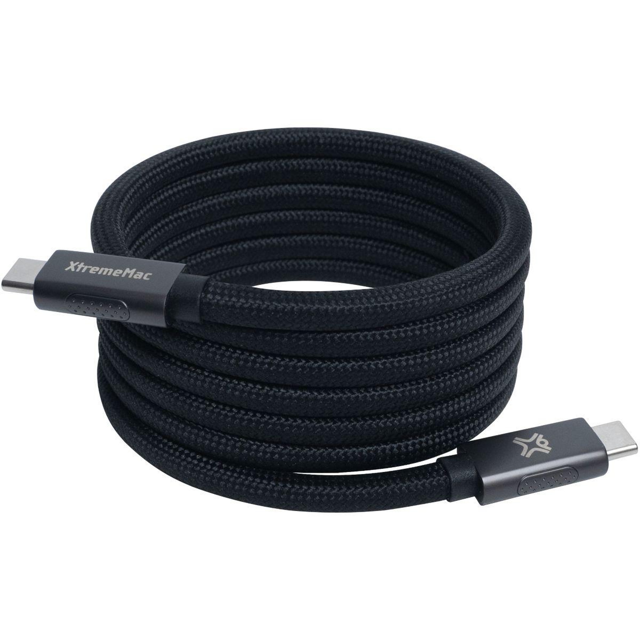 Voir la diapositive 4 : XTREMEMAC Câble usb c 1.5m noir magnetique 240w