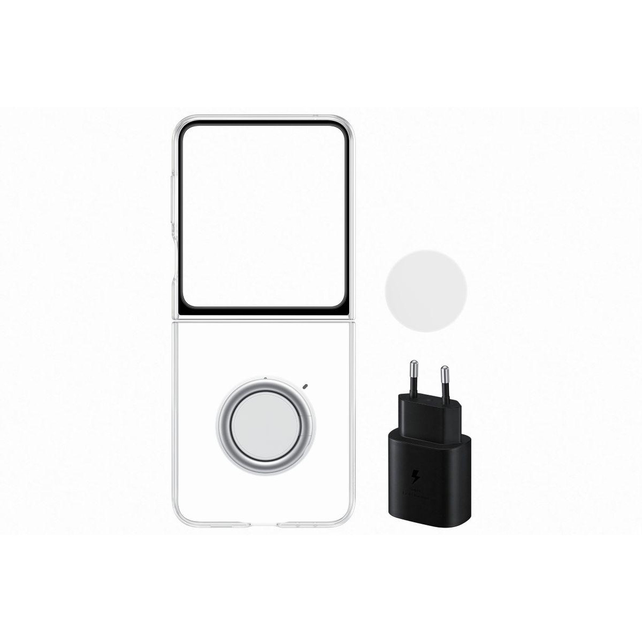 Samsung Pack z flip 5 transparente + secteur 25w