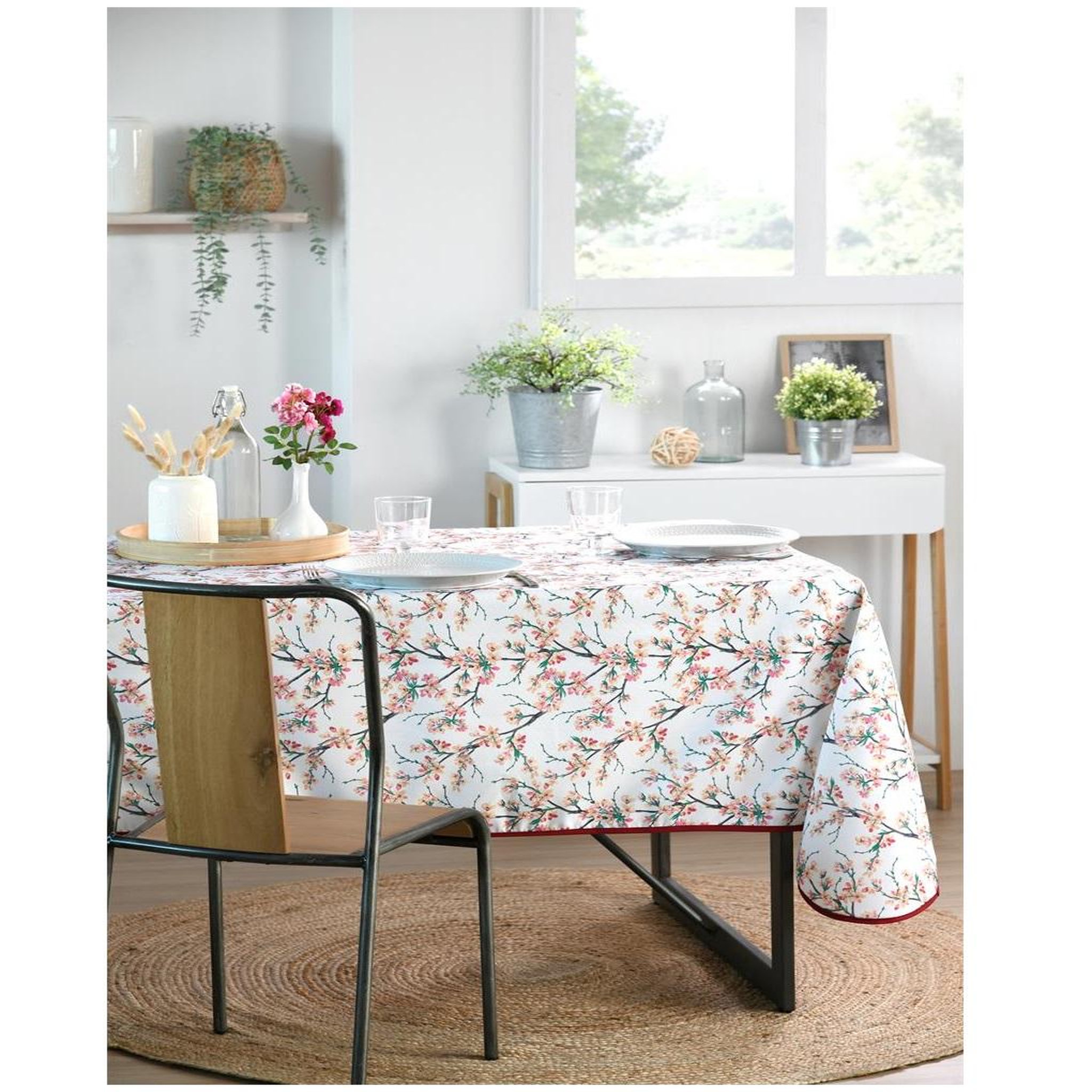 Voir la diapositive 2 : Eden Nappe rectangle doux cerisier design et moderne