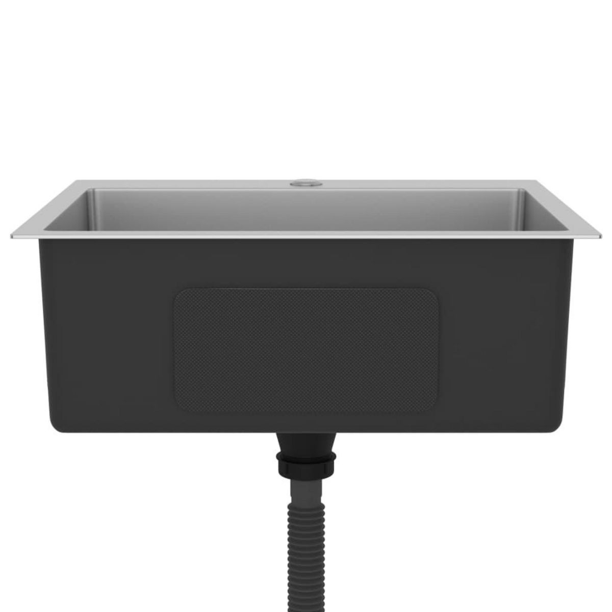 VIDAXL Evier de cuisine fait main Acier inoxydable