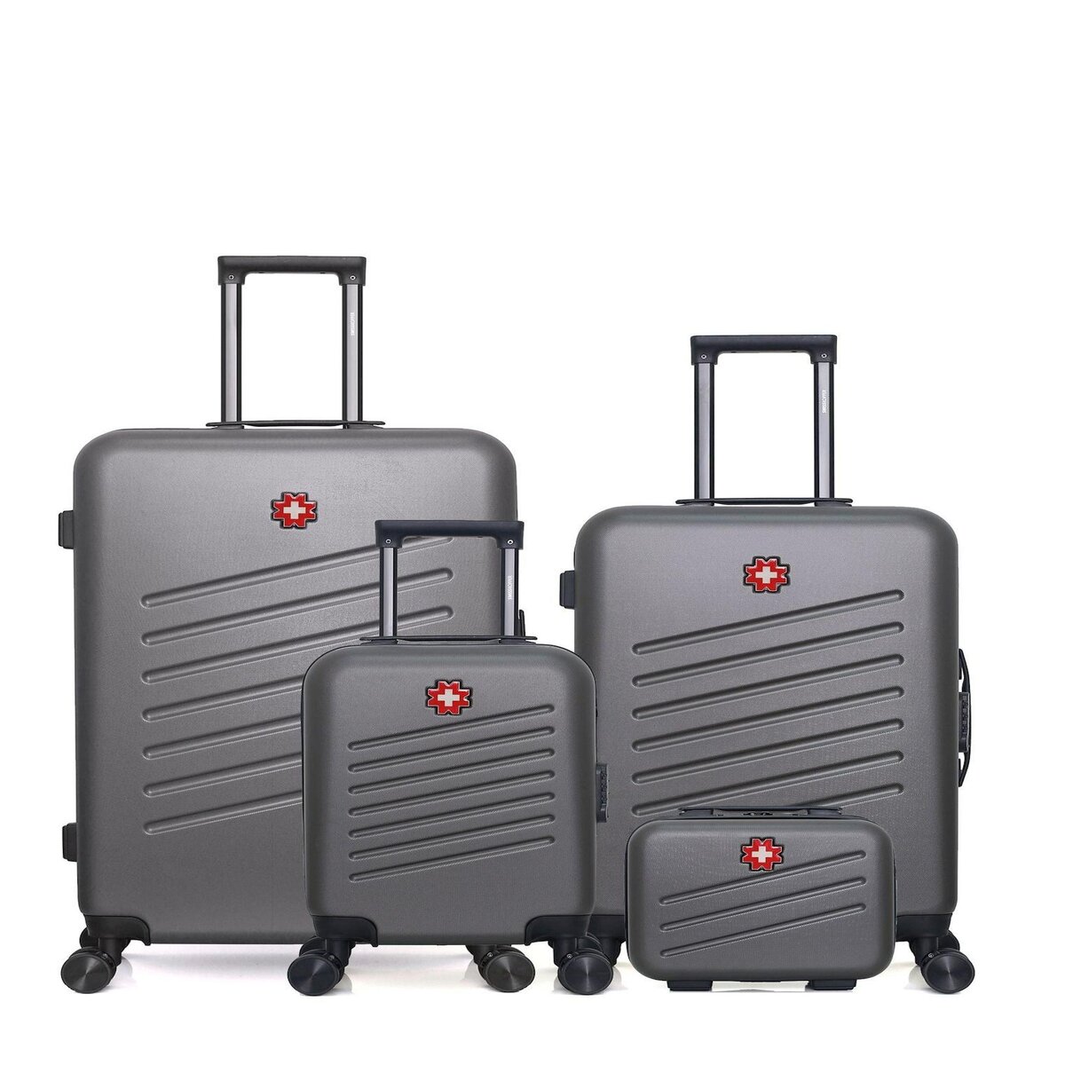 SWISS KOPPER SWISS KOPPER - LOT DE 4 - Valises grand format, weekend, cabine XXS et vanity ZURICH