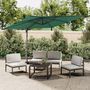 Voir la diapositive 1 : VIDAXL Parasol de jardin en porte-a-faux avec mat en aluminium vert